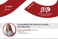 Conférence PEP : Les bénéfices du chant sur la santé et le bien-être