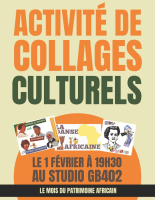 Mois du patrimoine africain : Activité de collage culturels