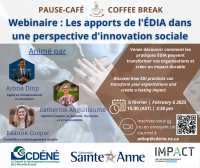 Webinaire : Le apports de l'ÉDIA dans une perspective d'innovation sociale