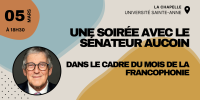 Une soirée avec le sénateur Aucoin