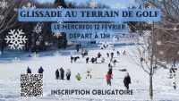 Glissade au terrain de golf